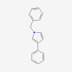 molecular formula C17H15N B15467169 1-Benzyl-3-phenyl-1H-pyrrole CAS No. 53646-88-1