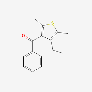 molecular formula C15H16OS B15467191 (4-Ethyl-2,5-dimethylthiophen-3-yl)(phenyl)methanone CAS No. 57248-36-9