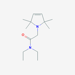 molecular formula C14H26N2O B15467229 1-(N,N-Diethylglycyl)-2,2,5,5-tetramethyl-3-pyrroline CAS No. 53725-39-6