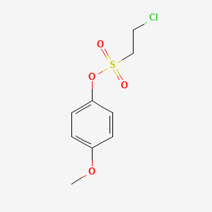 molecular formula C9H11ClO4S B15467230 4-Methoxyphenyl 2-chloroethane-1-sulfonate CAS No. 54118-87-5