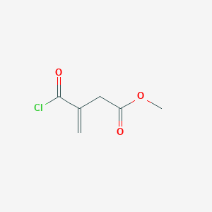 molecular formula C6H7ClO3 B15467241 3-Butenoic acid, 3-(chlorocarbonyl)-, methyl ester CAS No. 54468-50-7