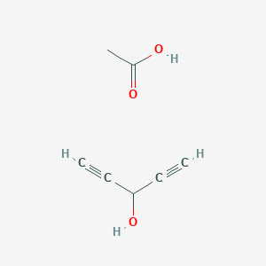 Acetic acid;penta-1,4-diyn-3-ol