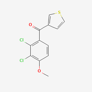 (2,3-Dichloro-4-methoxyphenyl)(thiophen-3-yl)methanone