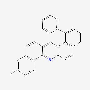 molecular formula C28H17N B15467274 2-Methylbenzo[h]phenanthro[9,10,1-mna]acridine CAS No. 52856-39-0