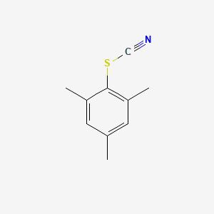 molecular formula C10H11NS B15467292 Thiocyanic acid, 2,4,6-trimethylphenyl ester CAS No. 55757-31-8