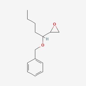 molecular formula C14H20O2 B15467325 2-[1-(Benzyloxy)pentyl]oxirane CAS No. 54620-74-5