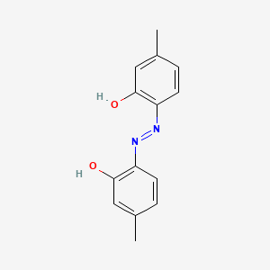 6-[2-(2-Hydroxy-4-methylphenyl)hydrazinylidene]-3-methylcyclohexa-2,4-dien-1-one