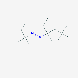 molecular formula C20H42N2 B15467412 (E)-Bis(2,3,5,5-tetramethylhexan-3-yl)diazene CAS No. 55705-61-8