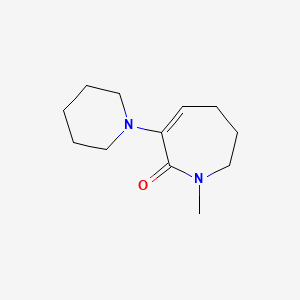 2H-Azepin-2-one, 1,5,6,7-tetrahydro-1-methyl-3-(1-piperidinyl)-