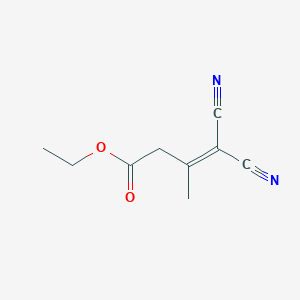 3-Butenoic acid, 4,4-dicyano-3-methyl-, ethyl ester