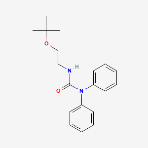 molecular formula C19H24N2O2 B15467491 N'-(2-tert-Butoxyethyl)-N,N-diphenylurea CAS No. 54075-39-7