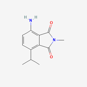 molecular formula C12H14N2O2 B15467494 4-Amino-2-methyl-7-(propan-2-yl)-1h-isoindole-1,3(2h)-dione CAS No. 54108-78-0