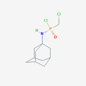 molecular formula C11H18Cl2NOP B15467540 Phosphonamidicchloride, P-(chloromethyl)-N-tricyclo[3.3.1.13,7]dec-1-yl-(9CI) CAS No. 56252-45-0