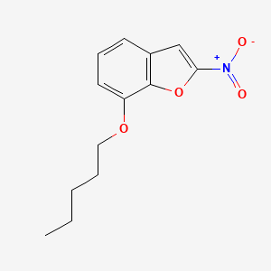 2-Nitro-7-(pentyloxy)-1-benzofuran