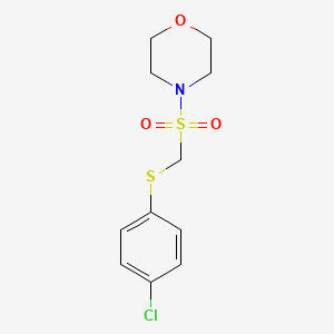 Morpholine, 4-[[[(4-chlorophenyl)thio]methyl]sulfonyl]-