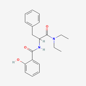 Hydrocinnamamide, N,N-diethyl-alpha-salicylamido-