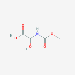 molecular formula C4H7NO5 B15467630 Hydroxy[(methoxycarbonyl)amino]acetic acid CAS No. 56674-26-1