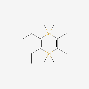 molecular formula C14H28Si2 B15467662 2,3-Diethyl-1,1,4,4,5,6-hexamethyl-1,4-dihydro-1,4-disiline CAS No. 55563-83-2