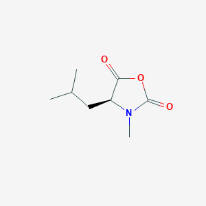 (4S)-3-methyl-4-(2-methylpropyl)-1,3-oxazolidine-2,5-dione