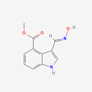 methyl 3-[(E)-hydroxyiminomethyl]-1H-indole-4-carboxylate