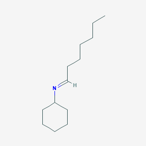 (1E)-N-Cyclohexylheptan-1-imine