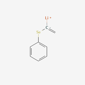 molecular formula C8H7LiSe B15467759 lithium;ethenylselanylbenzene CAS No. 56529-37-4