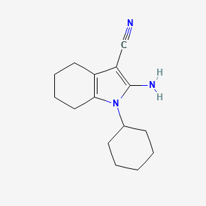 2-Amino-1-cyclohexyl-4,5,6,7-tetrahydro-1H-indole-3-carbonitrile