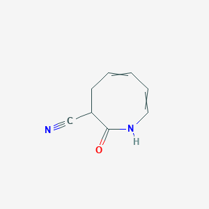 molecular formula C8H8N2O B15467771 2-Oxo-1,2,3,4-tetrahydroazocine-3-carbonitrile CAS No. 55438-42-1