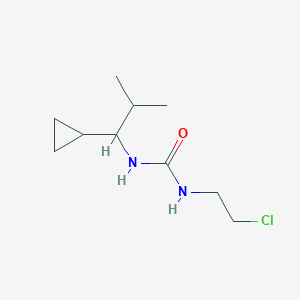 molecular formula C10H19ClN2O B15467778 N-(2-Chloroethyl)-N'-(1-cyclopropyl-2-methylpropyl)urea CAS No. 54187-27-8