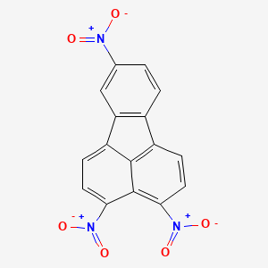 molecular formula C16H7N3O6 B15467811 Fluoranthene, 3,4,8-trinitro- CAS No. 55691-68-4