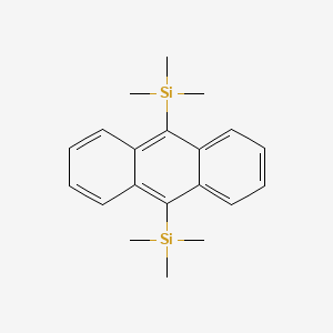 molecular formula C20H26Si2 B15467824 Silane, 9,10-anthracenediylbis[trimethyl- CAS No. 56272-36-7