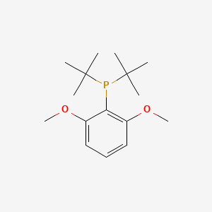 molecular formula C16H27O2P B15467862 Di-tert-butyl(2,6-dimethoxyphenyl)phosphane CAS No. 54000-83-8