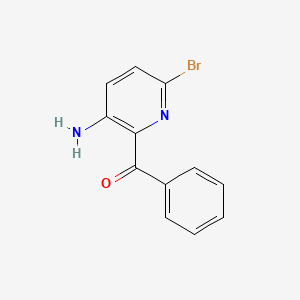 molecular formula C12H9BrN2O B15467870 (3-Amino-6-bromopyridin-2-yl)(phenyl)methanone CAS No. 57059-53-7