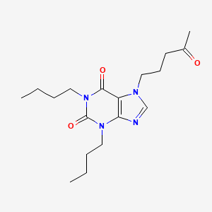 1,3-Dibutyl-7-(4-oxopentyl)-3,7-dihydro-1H-purine-2,6-dione