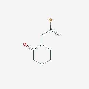 molecular formula C9H13BrO B15467902 2-(2-Bromoprop-2-en-1-yl)cyclohexan-1-one CAS No. 53626-84-9