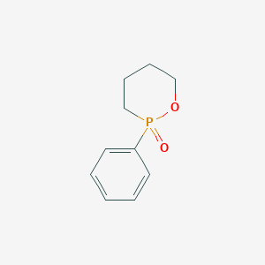 molecular formula C10H13O2P B15467916 2-Phenyl-1,2lambda~5~-oxaphosphinan-2-one CAS No. 55549-39-8