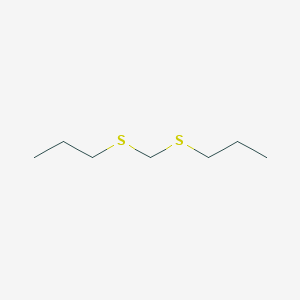 molecular formula C7H16S2 B15467922 Bis(n-propylthio)methane CAS No. 57422-58-9