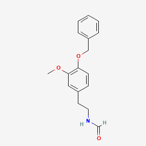 Formamide, N-[2-[3-methoxy-4-(phenylmethoxy)phenyl]ethyl]-