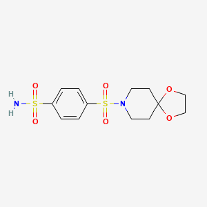 4-(1,4-Dioxa-8-azaspiro[4.5]decane-8-sulfonyl)benzene-1-sulfonamide