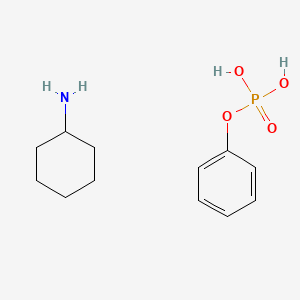 molecular formula C12H20NO4P B15467967 cyclohexanamine;phenyl dihydrogen phosphate CAS No. 57775-14-1