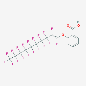 2-[(1,2,3,3,4,4,5,5,6,6,7,7,8,8,9,9,10,10,10-Nonadecafluorodec-1-en-1-yl)oxy]benzoic acid