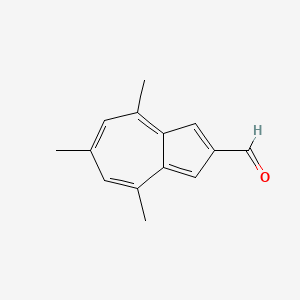 molecular formula C14H14O B15467996 4,6,8-Trimethylazulene-2-carbaldehyde CAS No. 55168-64-4