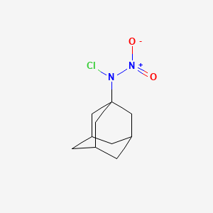 molecular formula C10H15ClN2O2 B15468014 Adamantane, 1-(chloronitroamino)- CAS No. 56409-10-0