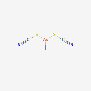 [Methyl(thiocyanato)arsanyl] thiocyanate