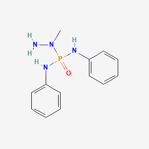 molecular formula C13H17N4OP B15468026 N''-Methyl-N,N'-diphenylphosphorohydrazidic diamide CAS No. 54529-81-6