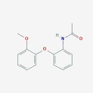 molecular formula C15H15NO3 B15468068 Acetamide, N-[2-(2-methoxyphenoxy)phenyl]- CAS No. 54291-77-9