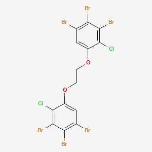 1,1'-[Ethane-1,2-diylbis(oxy)]bis(3,4,5-tribromo-2-chlorobenzene)