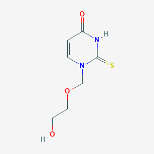B154682 1-(2-Hydroxyethoxymethyl)-2-thioxo-pyrimidin-4-one CAS No. 132885-31-5