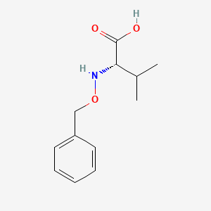 molecular formula C12H17NO3 B15468204 N-(Benzyloxy)-L-valine CAS No. 54837-19-3