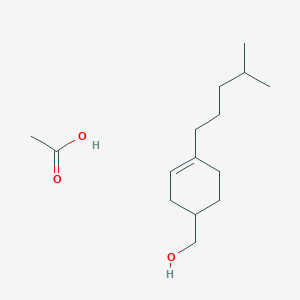 molecular formula C15H28O3 B15468229 Acetic acid;[4-(4-methylpentyl)cyclohex-3-en-1-yl]methanol CAS No. 53889-45-5